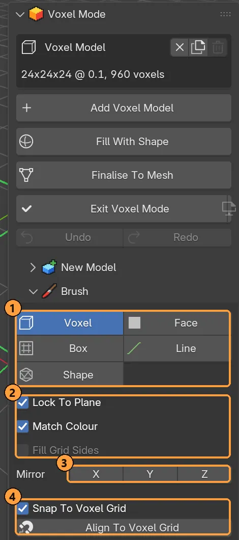 The Brush panel