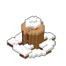 Snowy Stump